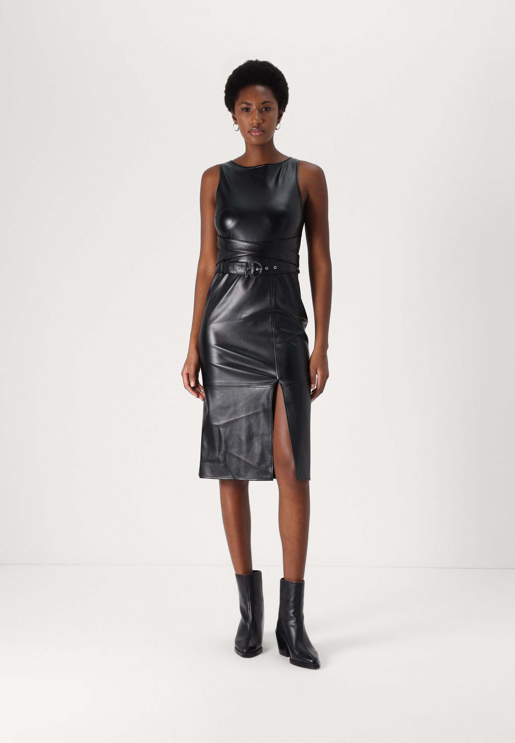 vegan leather mini shirt dress Aureum: This Is The Day Olive Green Vegan Leather Dress  Shop the Mint
