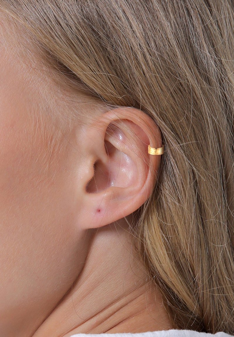 Orecchini Cuffia Minimal Con Cristalli In Argento 925 – Da Donna, Per Orecchie Non Forate, Con Cristallo Bianco