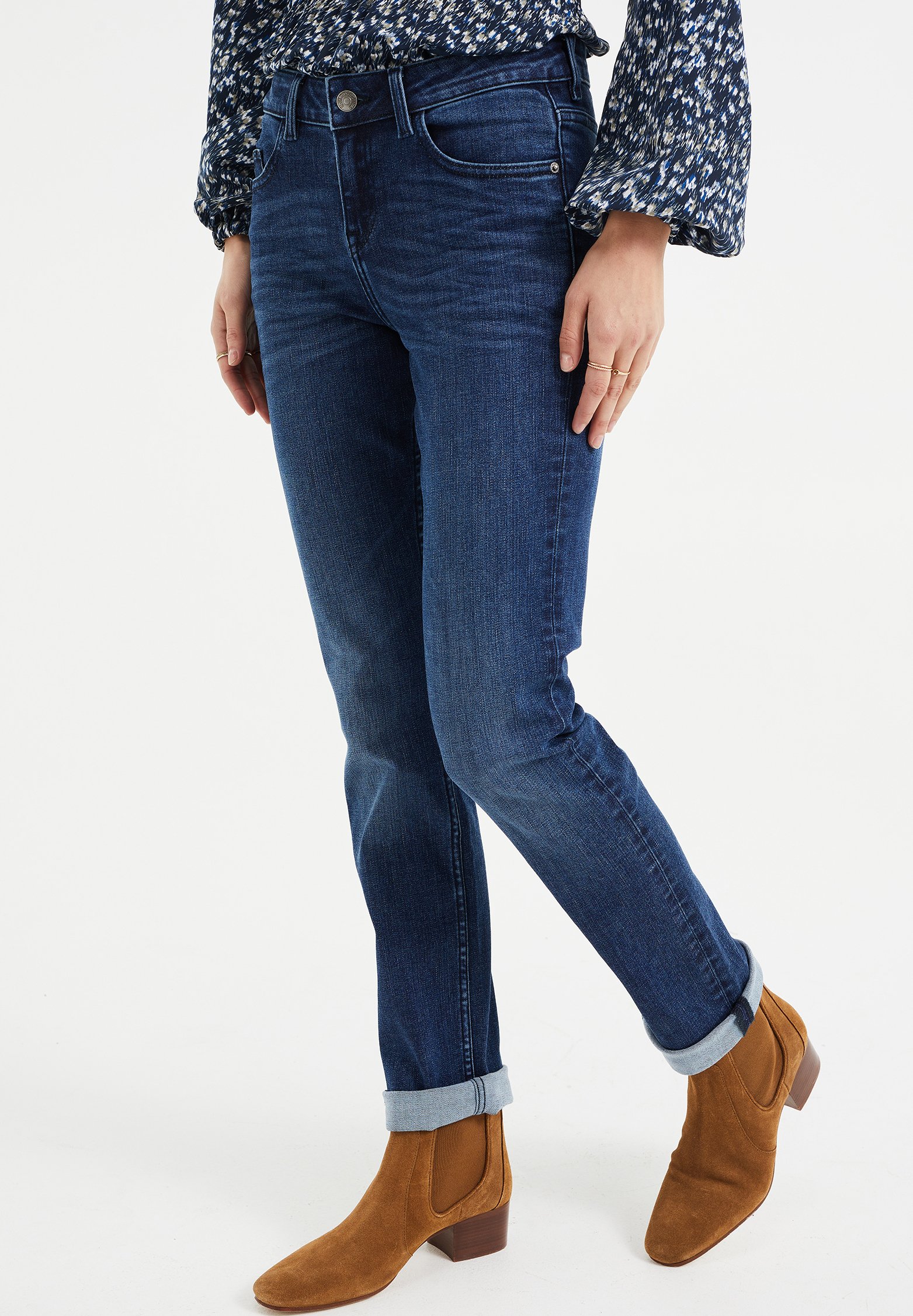 WE Fashion MET SUPER STRETCH - Jeans slim fit - dark blue/blu scuro -  Zalando.it