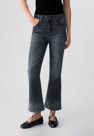 LIU JO, LIU JO BOOTCUT JEANS WITH RHINESTONES - Jeans Bootcut - grey