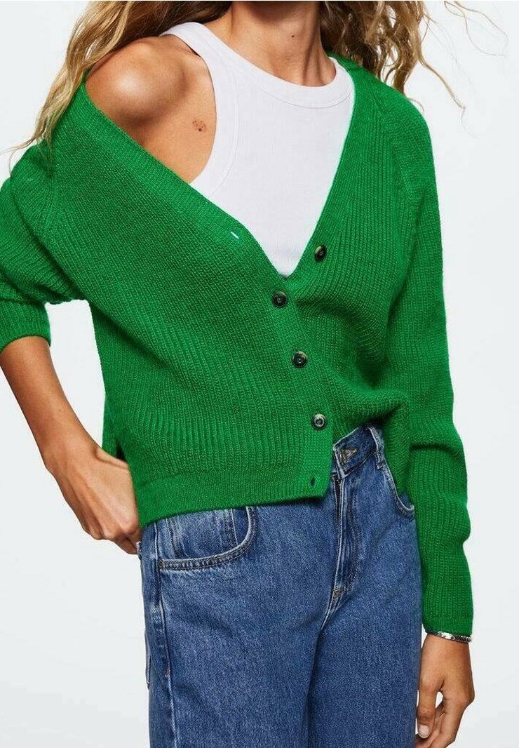 Mango Gilet - green