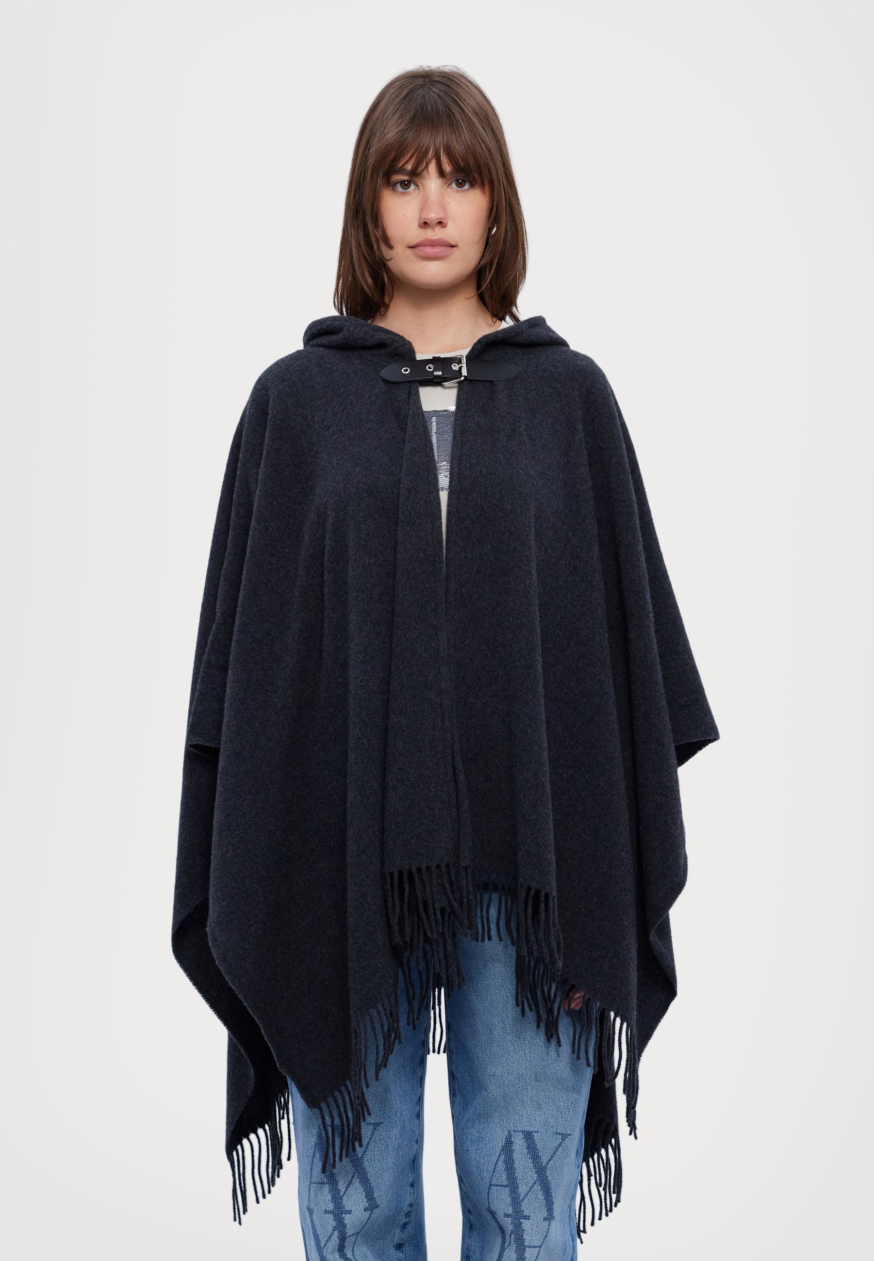 Emporio Armani PONCHO - Cape - fondant grey/grey - Zalando.co.uk