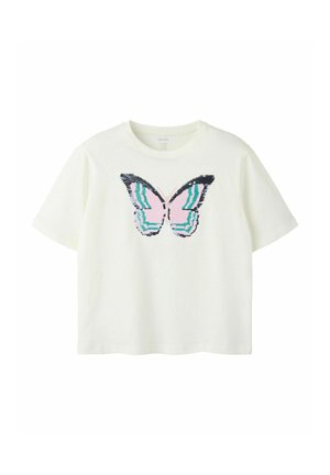 Name it, Print T-shirt - cloud dancer