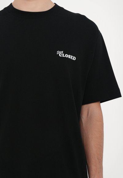 CLOSED PRINTED - Marškinėliai su spaudiniu - black