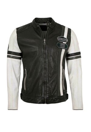 Mauritius MMJUSCO - Lederjacke - schwarz weiß