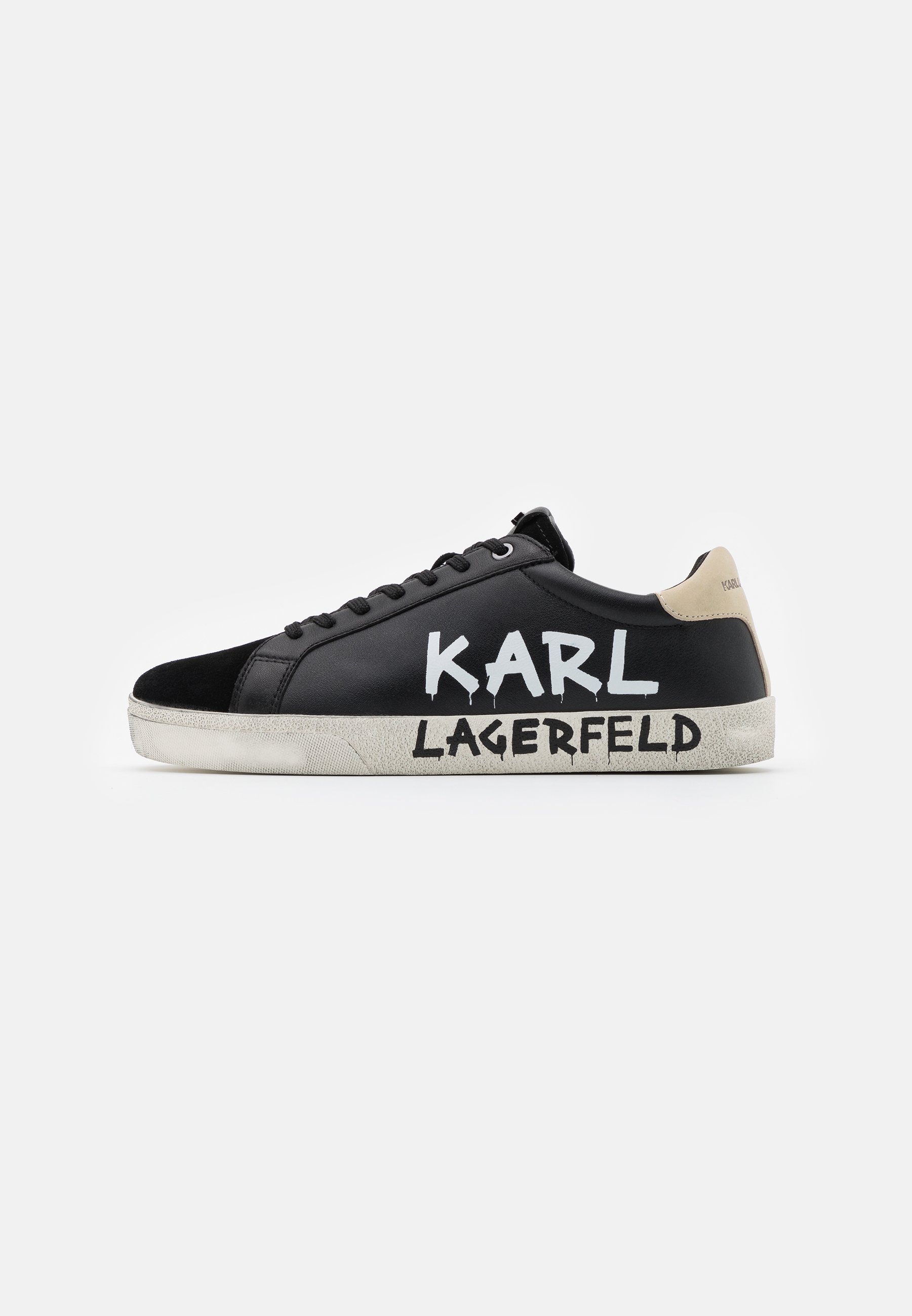 Karl Lagerfeld Skool Brush Logo Lace Trainers Black Zalando Ie