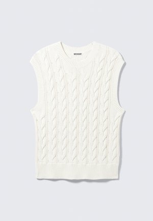 Weekday CABLE VEST - Top - white