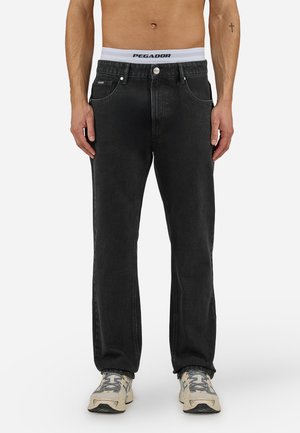 Pegador BAURES - Džíny Straight Fit - washed black
