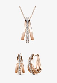 Sélectionné, couleur or rose/cristal