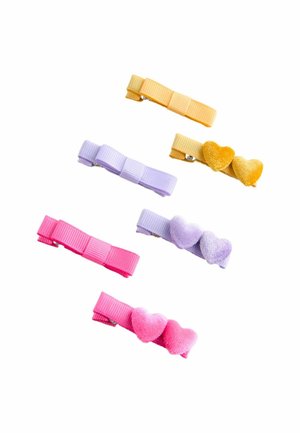 HEART AND BOW CLIPS 6 PACK - Haar-Styling-Accessoires - gold purple pink