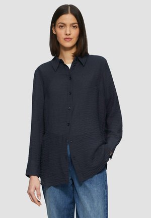 Button-down blouse - navy