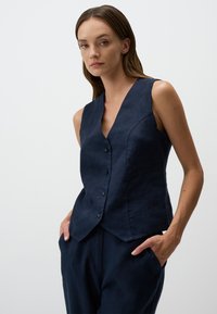 Jimmy Key V-NECK SLEEVELESS PLAIN  - Smanicato - dark blue