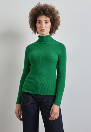 Street One ROLLKRAGEN - Jumper - grün