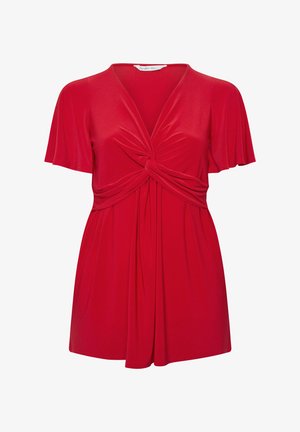 Yours Clothing, WOMEN'S GOING OUT TOPS - T-SHIRT/TOP - Blouse - red