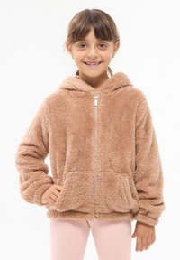 Terranova ZIPPED HOODIE - Giacca in pile - beige scuro