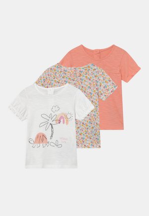 BABY TORTOISE 3 PACK - T-shirt imprimé - coral/off-white