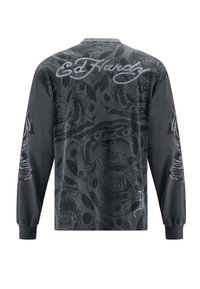 Ed Hardy PANTHER SNAKE BATTLET - Maglietta a manica lunga - charcoal