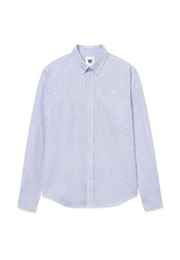 ADAM OXFORD EMBROIDERY SINGLE POCKET - Shirt - blue white stripe