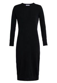 pure cashmere CREW NECK DRESS - Obleka/pulover - black