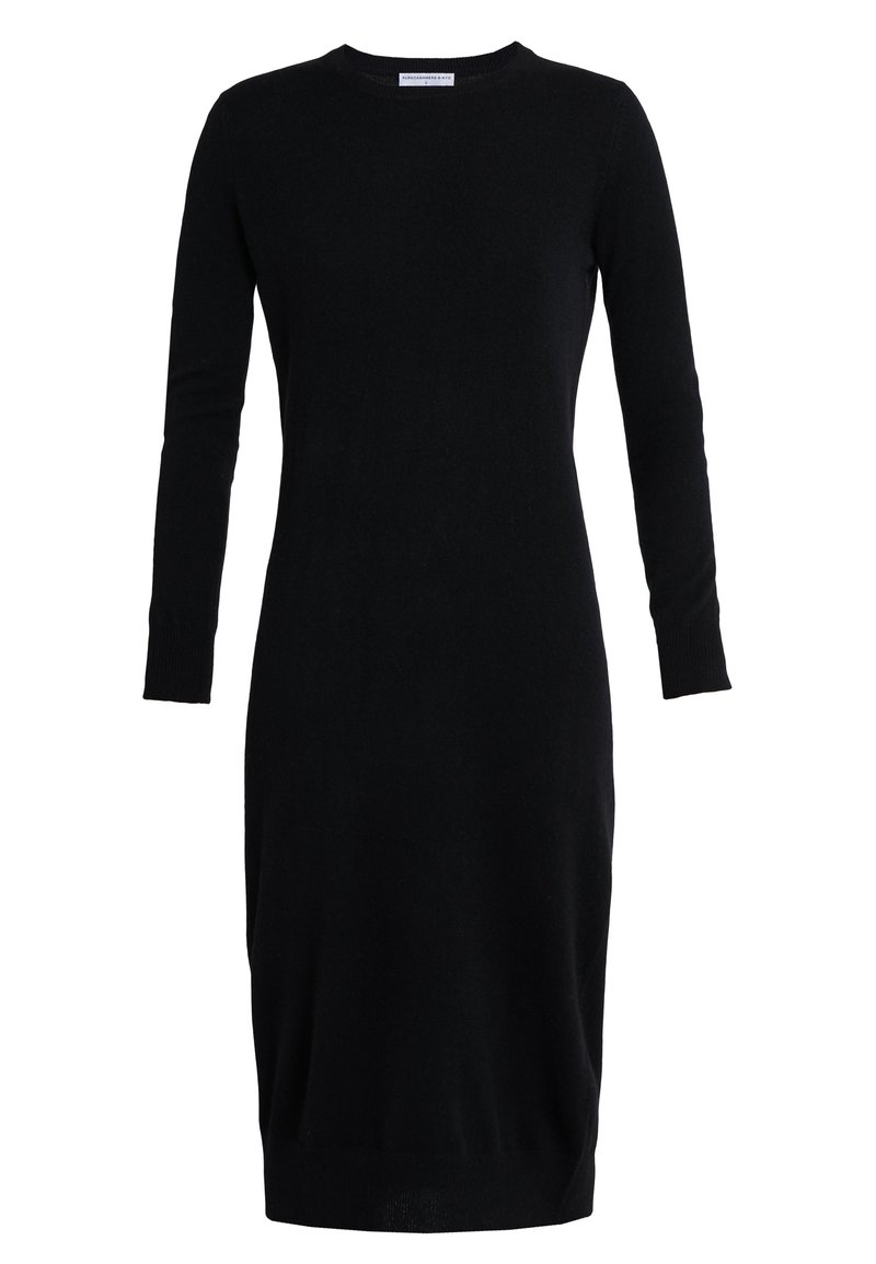 pure cashmere Gebreide jurk zwart