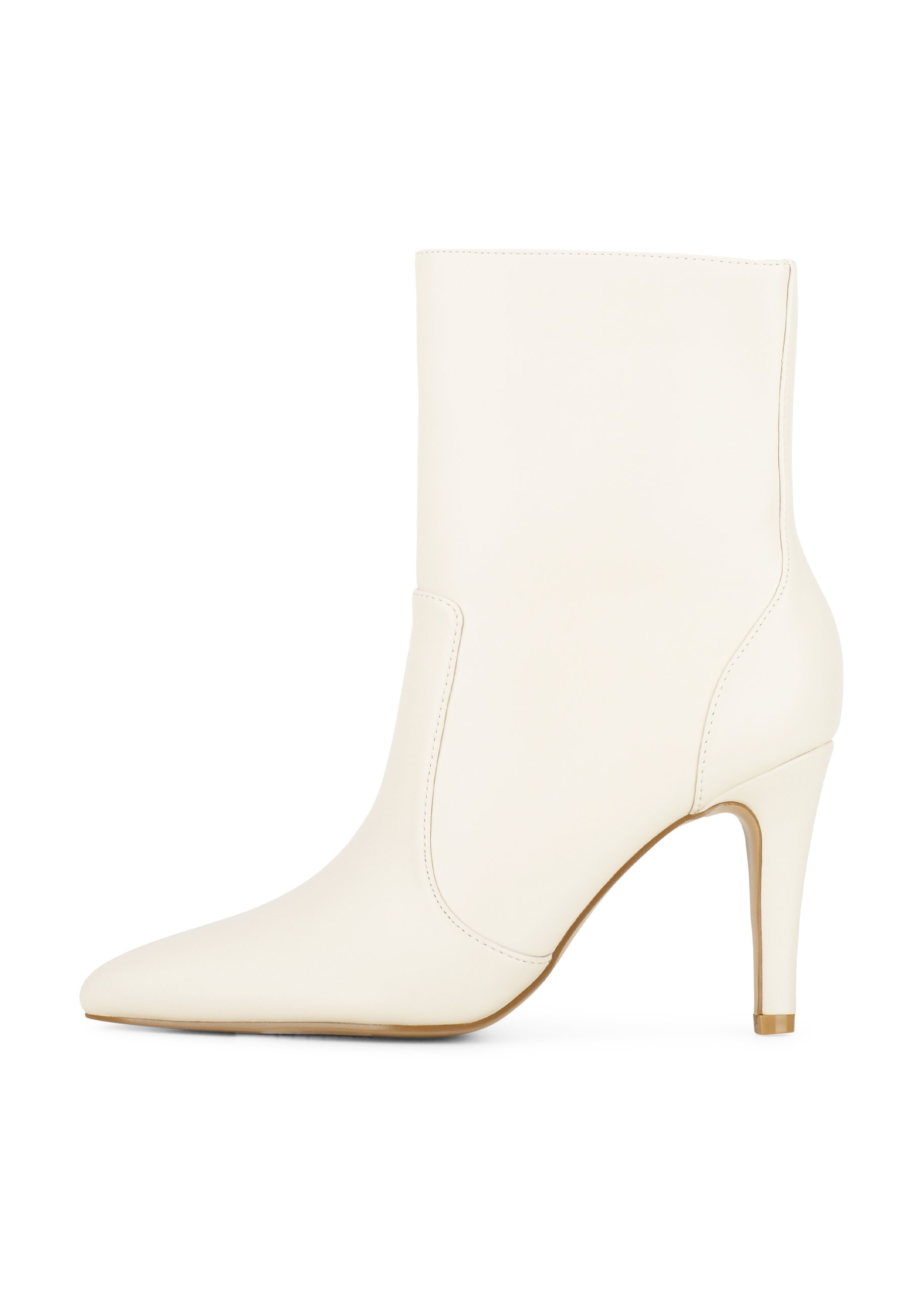 Posh by Poelman TAVERNE MET HAK - Enkellaarsjes met hoge hak - cream/crème  - Zalando.nl