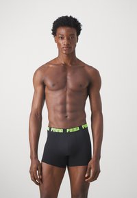 Puma MEN EVERYDAY 4 PACK  - Boxer alsónadrág - black/multi colour