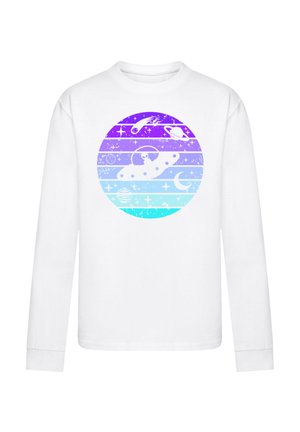 RETRO ALIEN SPACE SUNSET - Long sleeved top - weiß
