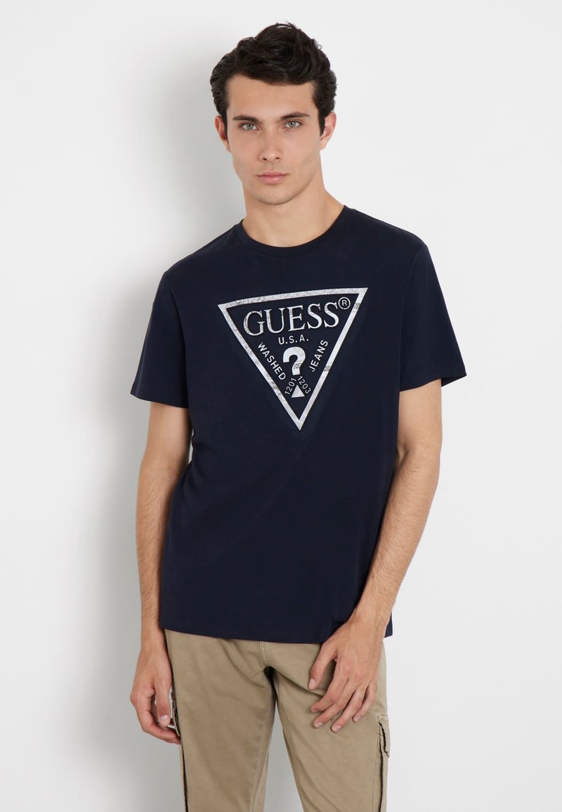 Guess - T-shirt z nadrukiem