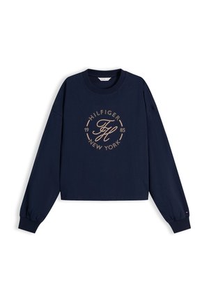 Tommy Hilfiger, ROUNDAL LONGSLEEVE ROUNDL - Sweatshirt - dark night navy