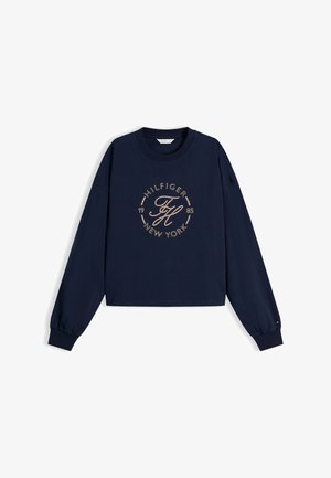 Tommy Hilfiger, ROUNDAL LONGSLEEVE ROUNDL - Sweatshirt - dark night navy