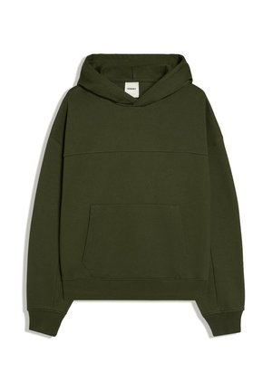 Bershka, BOXY FIT - HOODIE - Hoodie - olive