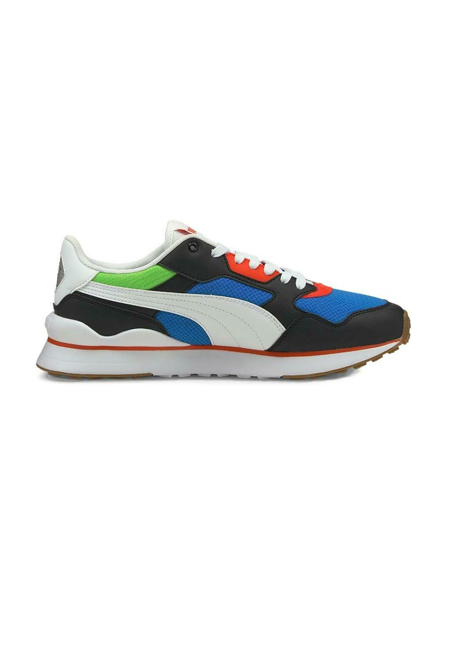 puma red blue shoes