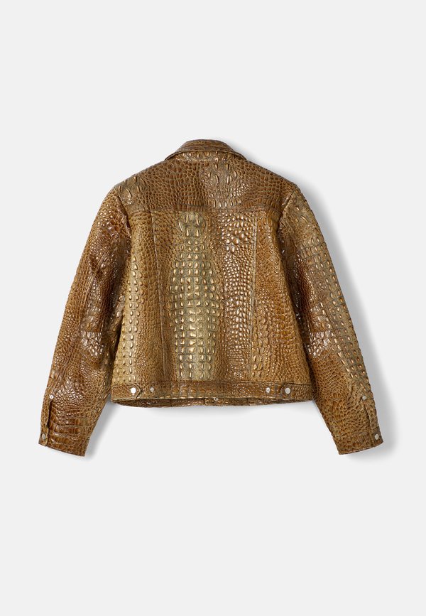 Leather jacket - mittelbraun3