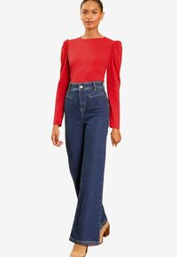Love & Roses REGULAR FIT-PUFF LONG SLEEVE - Pikkade varrukatega topp - red