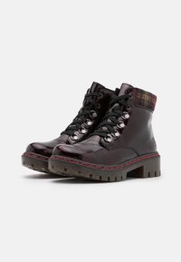 Rieker Šněrovací kotníkové boty - dark red
