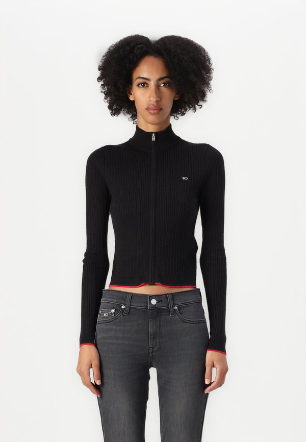 CABLE ZIP THRU CARDIGAN - Cardigan