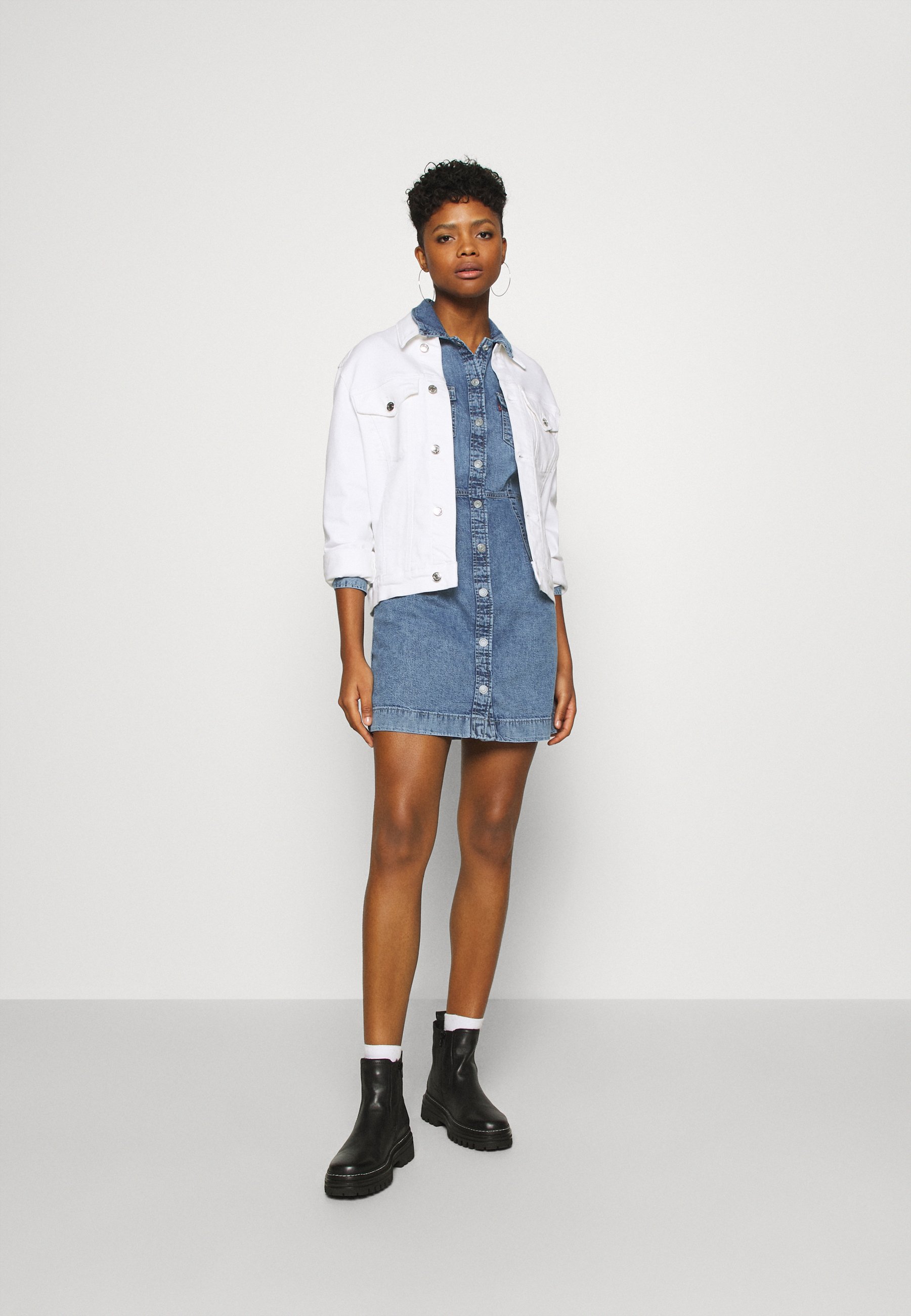 Levi's® ELLIE DRESS - Spijkerjurk - passing me by/Blauw denim/bluedenim -  Zalando.nl