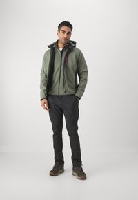 CMP MAN JACKET ZIP HOOD - Softshelljas - salvia