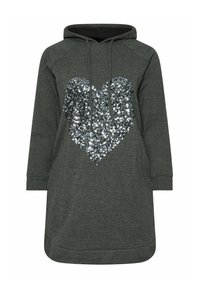 Yours Clothing Abito in maglia - grey
