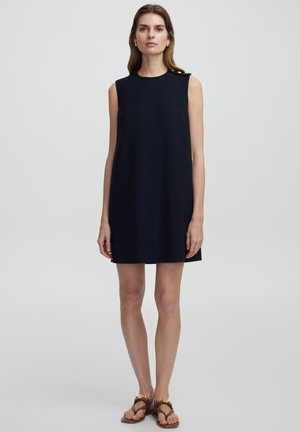 REGULAR FIT METAL BUTTONED - Day dress - navy
