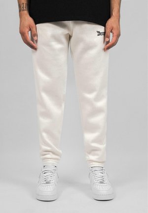 Dropsize EMBO JOGGER - Tracksuit bottoms - cream white