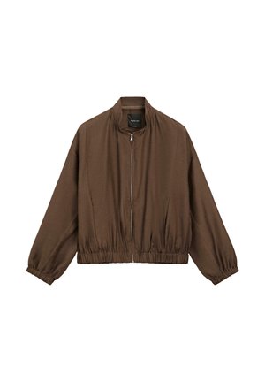 Massimo Dutti, FLOWING BOMBER JACKET - Giubbotto Bomber - dark brown