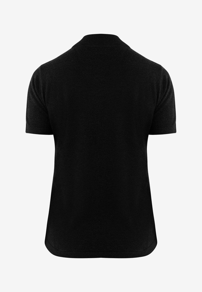 Camiseta De Cuello Tortuga SUN68 Manga Larga - Mujer - Negro