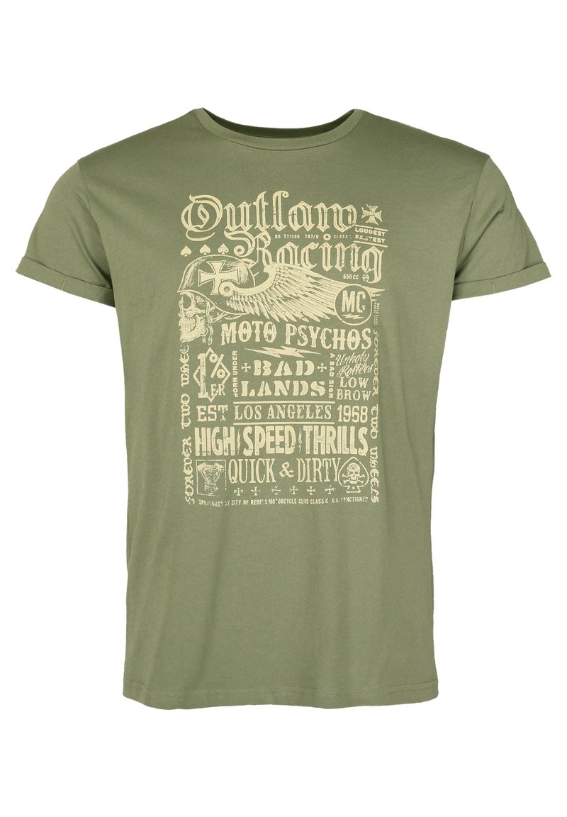 Maze T-shirts print - olive