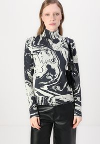 Marimekko JAKALA MARRAS TURTLE NECK - Maglietta a manica lunga - black