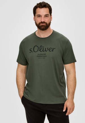 MET LOGO - T-shirt imprimé - olivgrün