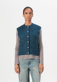 TOM TAILOR DENIM SOFT VEST - Brezrokavnik - dark sea petrol
