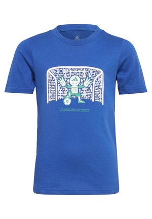 adidas Performance COTTON T-SHIRT - Camiseta estampada - blue