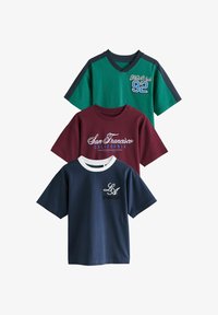 Valimata, blue green embroidery sports