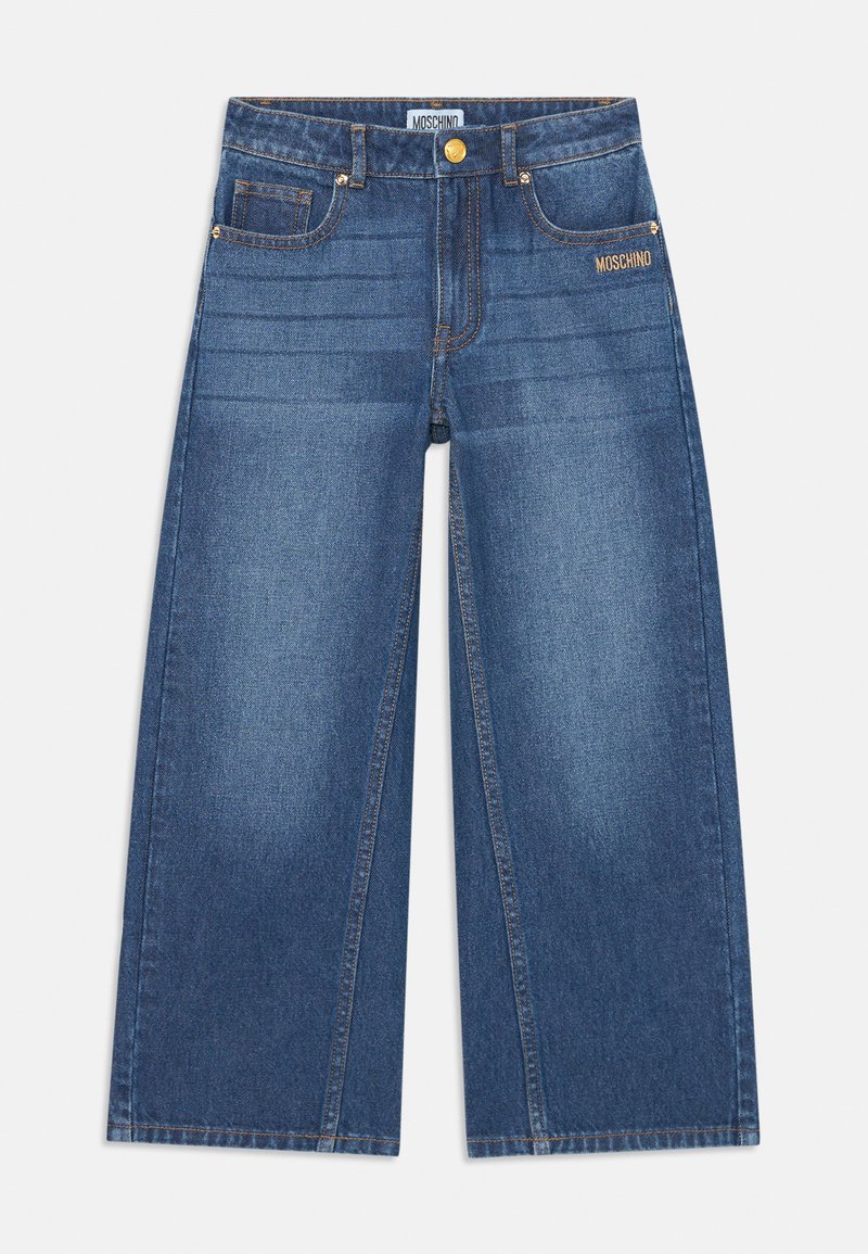 MOSCHINO TROUSERS - Traperice ravnih nogavica - blue thunder